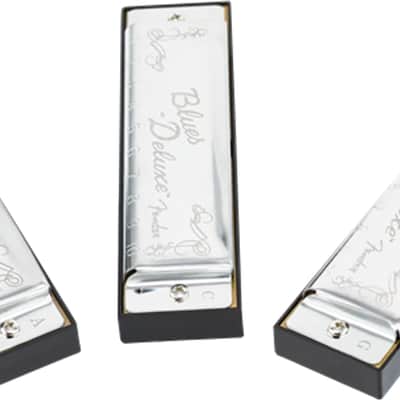 Fender Blues Deluxe Harmonicas, Pack Of 3, With Case image 3
