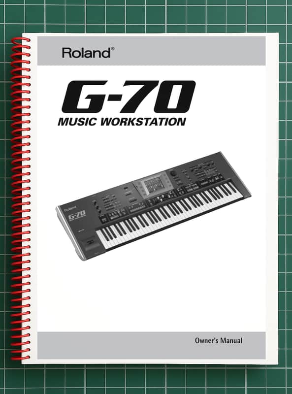 Roland G-70 — 3 in 1 Owners Manual User Instructions — 321 Pages — USA Made image 1