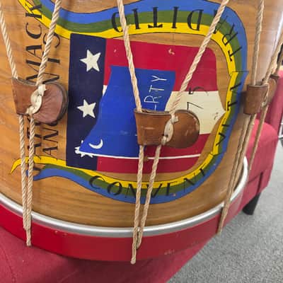 Cooperman Civil War Style Feild Bass Drum 24x16 - Natural/Red image 13