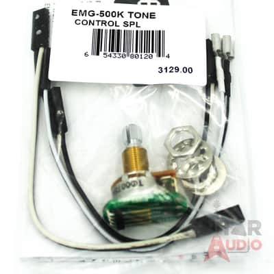 EMG 500k Solderless B160 Tone Control Short SPLIT SHAFT Pot (3129.00) image 1