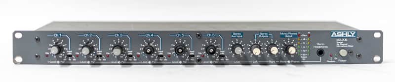 Ashly MX206 - Rack Mountable Stereo Microphone Mixer image 1