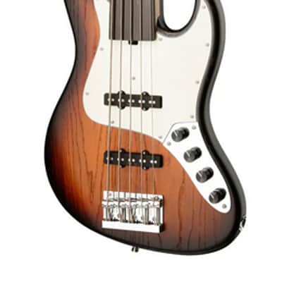 Sadowsky MetroLine 21-Fret Vintage J/J Bass 5-String Tigerstripe Ebony Fingerboard Fretless image 5