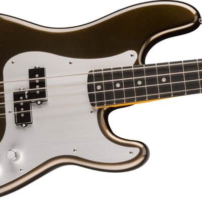 Fender American Ultra II Precision Bass, Ebony Fingerboard, Texas Tea image 4