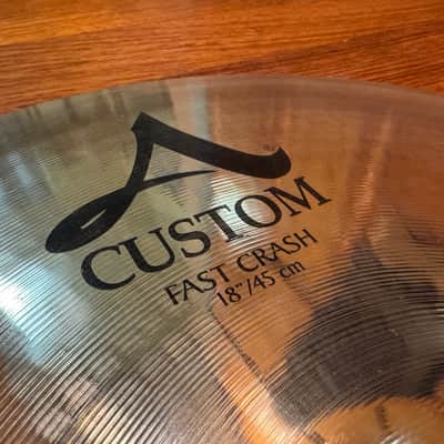 Zildjian 18" A Custom Fast Crash Cymbal 2002 - Present - Brilliant image 2
