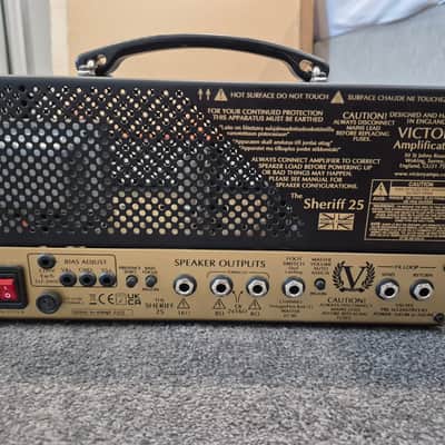 Victory Amps Sheriff 22 Compact Series 2-Channel 22-Watt Guitar Amp Head 2010s - Black/Gold image 3