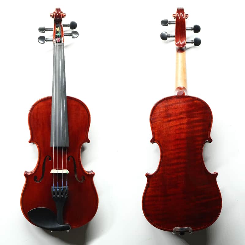 Handmade 1/8 Violin Outfit, Italian Spruce One Piece Back, Sweet Tone,Case & Bow image 1