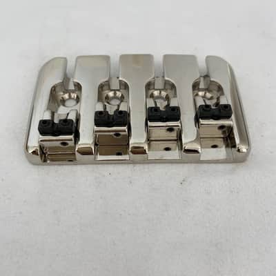 Nickel 4 String Electric Bass Fixed Bridge image 2