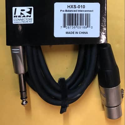Hosa HXS-010 XLR3F to 1/4" TRS Pro Balanced Interconnect - Black image 4