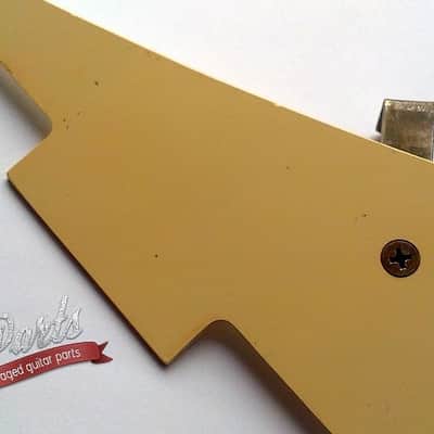 Hand aged Les Paul Pickguard w/bracket and screws, CREAM, for Gibson Historic post 2008 | 59 Parts image 1