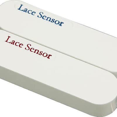 Lace Sensor Dually Red/Blue bridge pickup - white