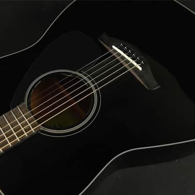 Yamaha FG800 Solid Top Acoustic Guitar - Black (584) image 6
