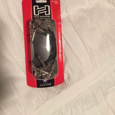 Hosa Patch Cables 6 Pack - New in Box - 6 Inch Right Angle Low Profile image 1