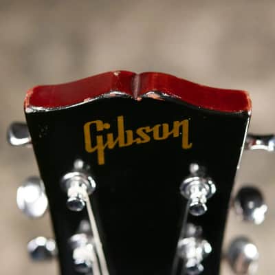 Gibson Vintage 1969 SG Junior Electric Guitar - Cherry Red with Chipboard Case - Used image 8
