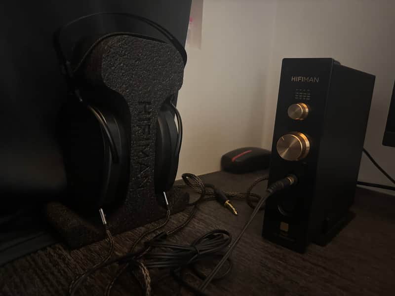 HiFiMan Arya Stealth + HiFiMan EF499 R2R DAC/Amp + Custom Cable (Bundle - Mint Condition) image 1