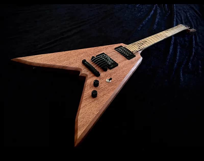 the Flying MV Black Diamond Guitar Hand Crafted In AMERICA image 1