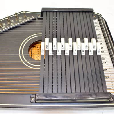 Oscar Schmidt OS73B 15-Chord Autoharp, 1930s Reissue, Black Satin w/ Case image 3