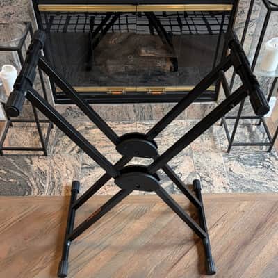 Roland KS-20X Double Braced X Keyboard Stand - Black image 1