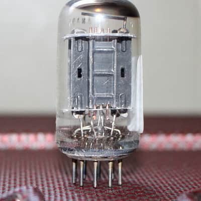 MARCONI 12AX7 GE RVC ECC83 CANADA BLACK PLATE HALO GETTER VINTAGE 1960ISH image 2