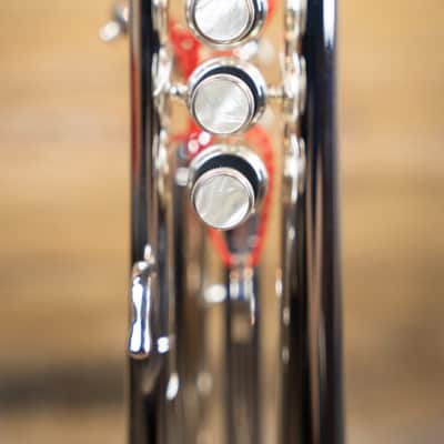 B&S Challenger I 3137-S Bb Trumpet - Silverplated w/ Case image 4