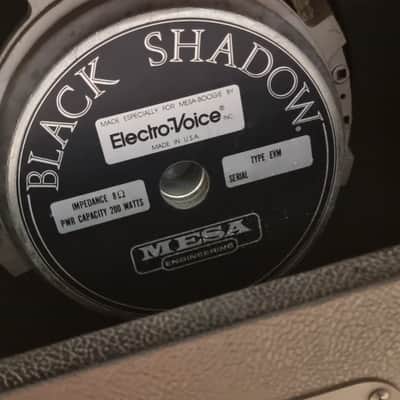 Vintage Mesa Boogie 1x12 200w Electrovoice Black Shadow Guitar Speaker 112 cab EV image 9