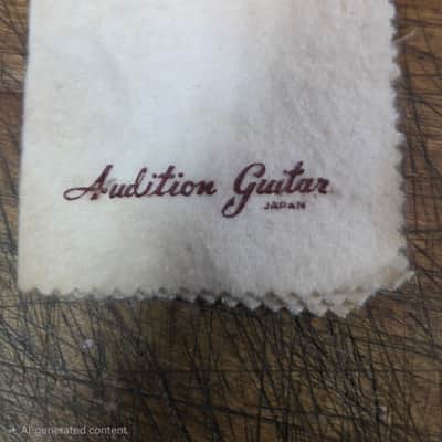 Vintage RARE 1964 Audition Kawai Guitar Polishing Cloth Case Candy image 4