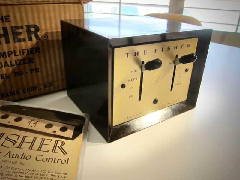 The Fischer Model 50-PR Vintage Preamplifier and Equalizer Circa-1940s-Brown Bakelite image 1