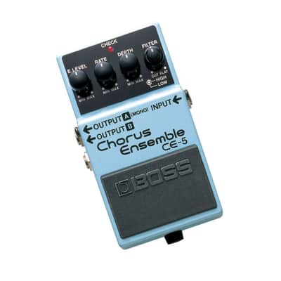 BOSS CE-5 Stereo Chorus Ensemble Compact Pedal for Creating Any Kind of Chorus Effect with Effect Level, Rate, Depth and Filter Knobs image 5