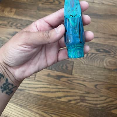 Arnold Montgomery (AM) Hard Rubber Alto Sax Mouthpiece Luna 7 - Blue Marble image 1