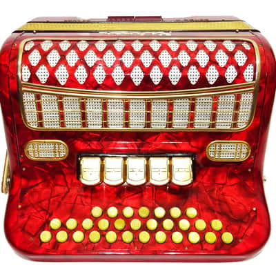 Almost Unused Hohner Norma III DeLuxe Diatonic Button Accordion Garmon German Harmonika 2135, Rare Squeezebox, Fantastic sound! image 8