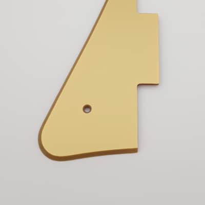 metallic gold acrylic lefthand pickguard for gibson les paul standard image 3