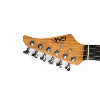 EART YMX-SG3,Roasted Book-match Mahogany Solid Body,22 Stainless Steel Frets,6-Point Synchronized Tremolo image 4