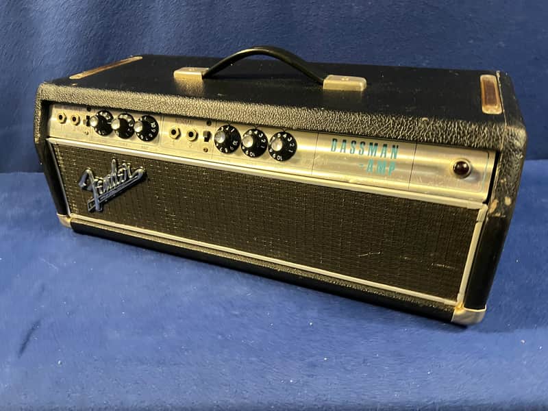 Fender Bassman "Drip Edge" 2-Channel 50-Watt Guitar Amp Head 1968 - 1969 - Silverface image 1