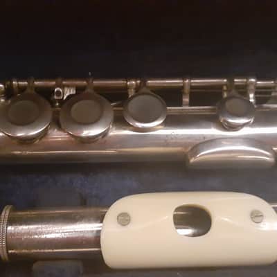 RARE Philipp Hammig Sinfonia Pre-Professional German Silver C Flute Reform Wave Headjoint Adler Wing Offset-G High G/A Trill C#/D# Foot Rollers Split-E image 6