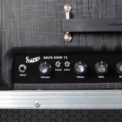 Supro 1822R Delta King 12 15-Watt 1x12" Guitar Combo 2021 - Present - Black / Black Stripes image 8