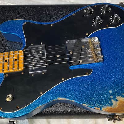 NEW! Fender Custom Shop Telecaster Custom Heavy Relic - Limited Edition - Blue Sparkle - Only 6.9 lbs - Authorized Dealer - G06389 image 8