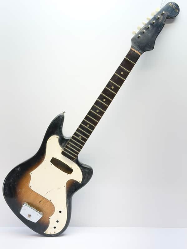 Victoria Kawai/Teisco/Prestige Unknown Model Japanese Electric Guitar 1960’s Sunburst Husk No Pickups MIJ image 1
