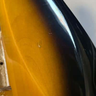 2004 USA Fender American Deluxe 50th Anniversary Stratocaster 2 Tone Sunburst 2TS Guitar Body 2 Post Tremolo Ready image 17