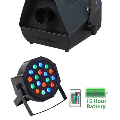 American DJ Fog Fury 3000w DMX Fog Machine With Wired Remote+Battery Par Light image 1