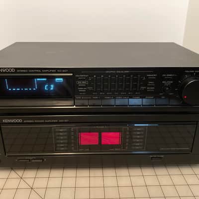 Vintage Kenwood KM-107 Amplifier KC-207 Pre-Amplifier Good Condition image 1