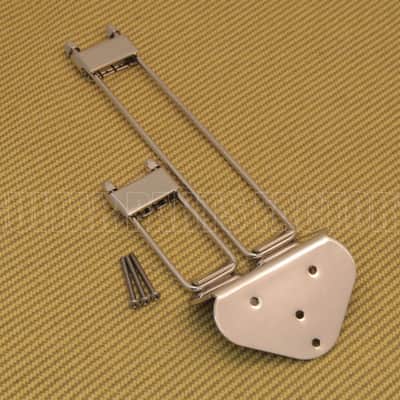 TP-0433-001 Frequensator Style Guitar Trapeze Tailpiece Nickel Archtop Models