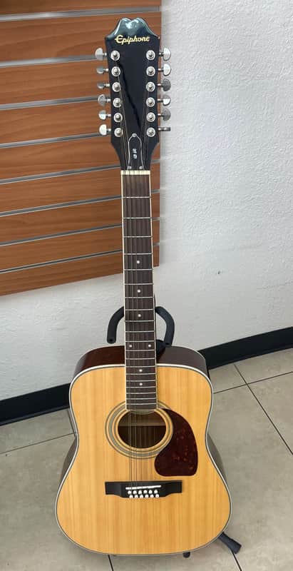 Epiphone DR-212 12-String Acoustic Guitar 2010s - Natural image 1