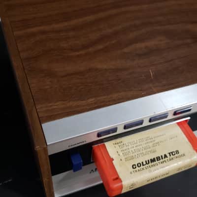 Automatic Radio HMX-4000 AM/FM Receiver with 8 Track 1970 Brushed Aluminum and Wood image 8