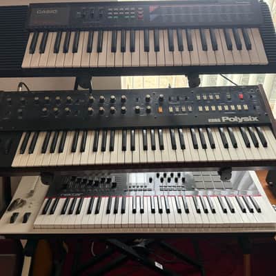 Vintage Korg PolySix Synth Keyboard - Needs Work