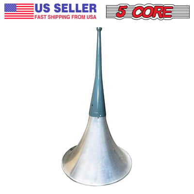 5 Core PA Horn Speaker Indoor Outdoor 22 Inch Long Range Trumpet Horn - Loud Sound Megaphone +Mounting Bracket | Aluminum-Iron Body | Universal Screw-On | Weatherproof-22" Long Throw Aluminum Horn+Metal image 11