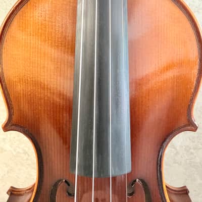 Handmade 4/4 Violin Outfit - Flamed Maple Back ,Spruce Top, Bow&Case image 5