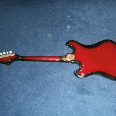 Vintage 1960's Kingston 65 Electric Guitar! Japan Teisco! Mirror Pickguard! image 8