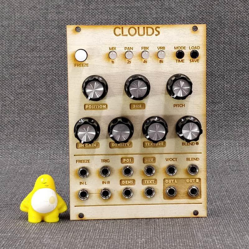 Mutable Instruments Clouds Clone Eurorack Module - Custom Wood Panel image 1