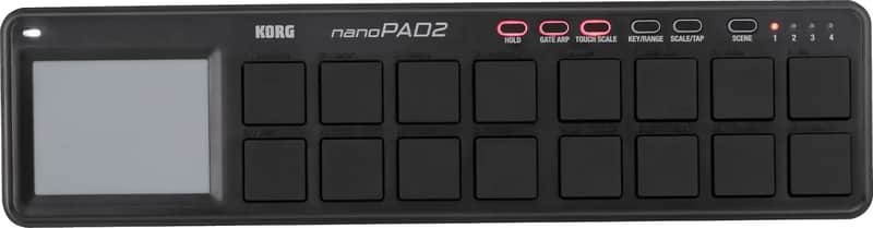 Korg nanoPAD2 USB MIDI Controller, Black image 1