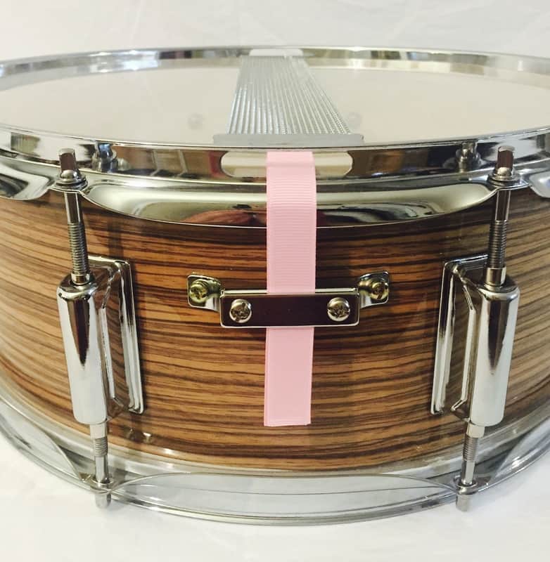 2x SnareFlair Drum Percussion Straps Shell Pink USA Made Snare Flair image 1