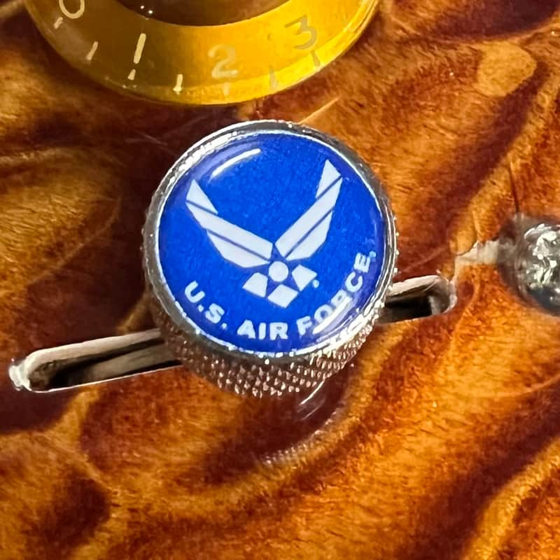 Kinnatone U.S.A.F. Air Force Chrome Switch tip for Blade style switch 3 or 5 way Strat tele image 1